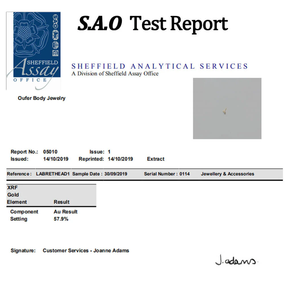 14K Gold CZ Flower Cartilage Earring - Image 4