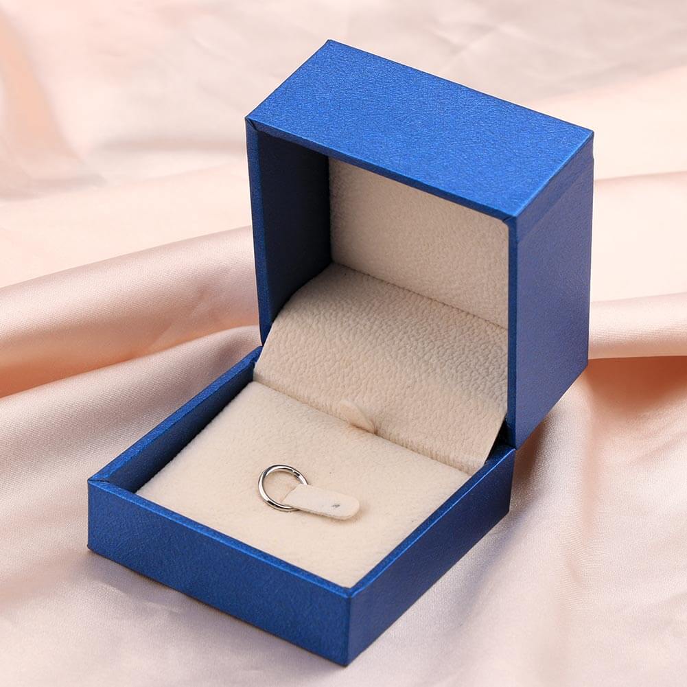 14K White Gold Minimalist Septum Ring - Image 4