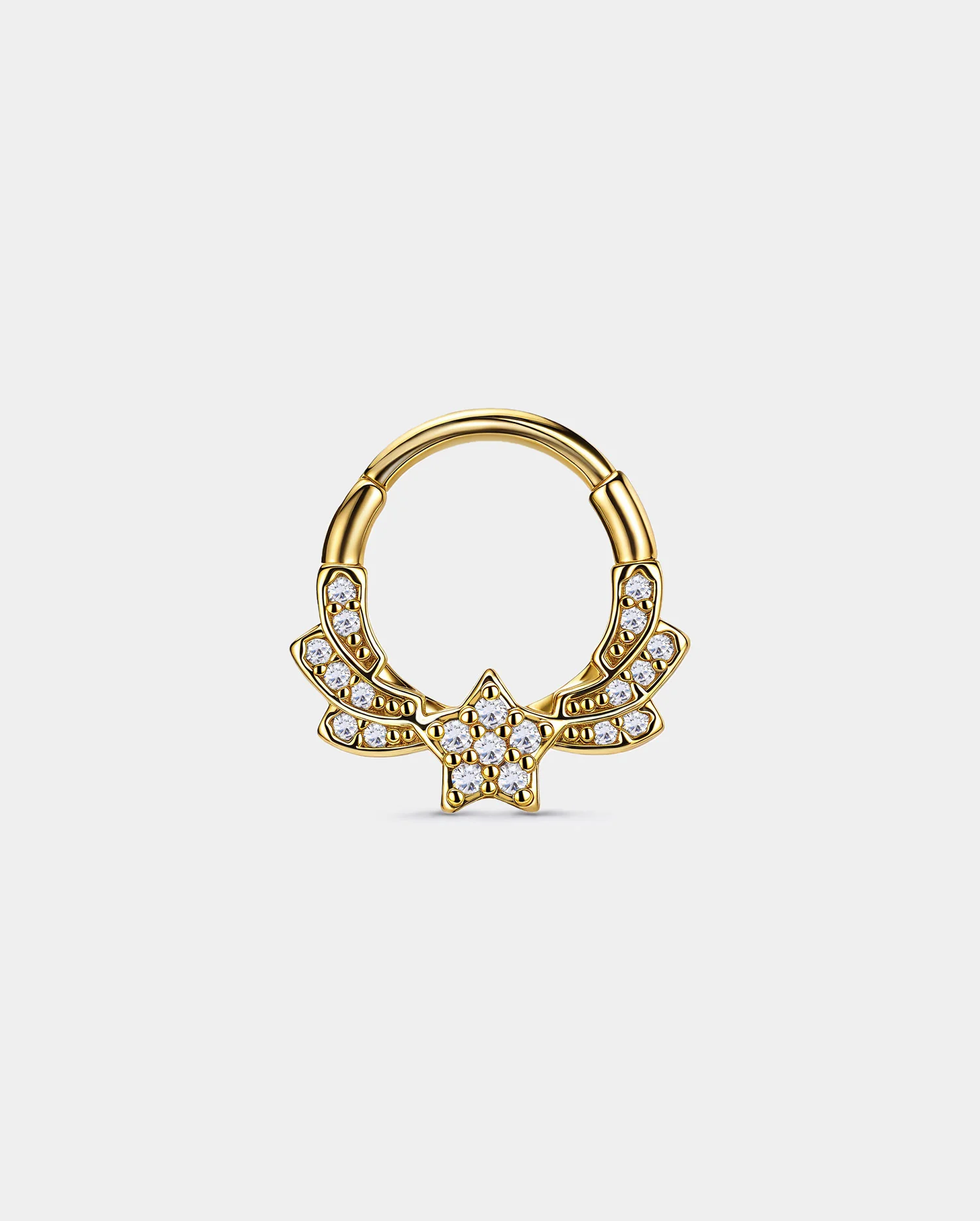 CZ Star Double-Wing Segment Septum Ring - Image 5