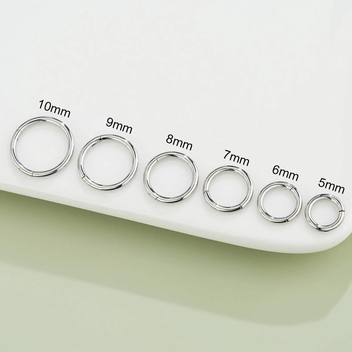 16G Classic Hinged Segment Hoop - Image 5