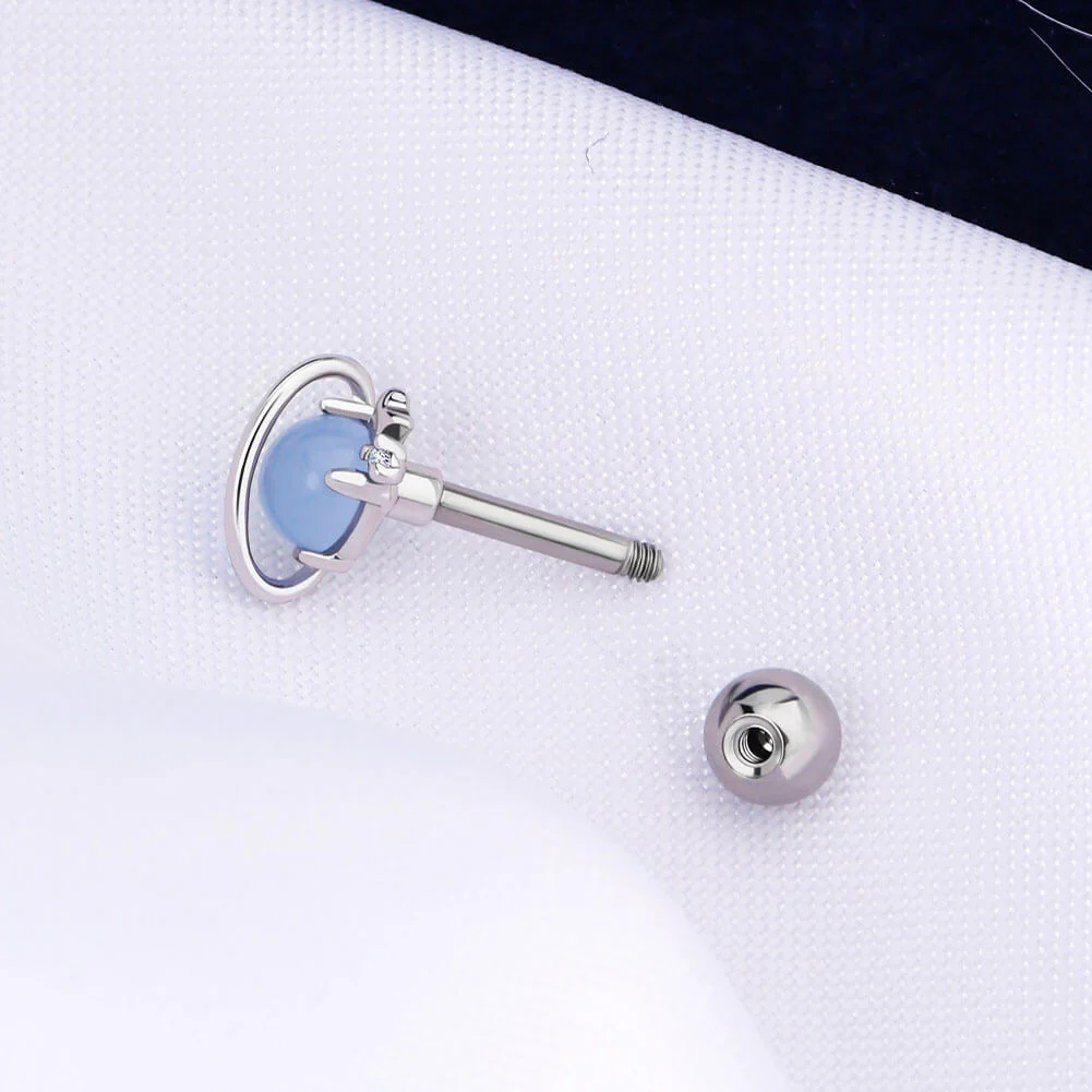 Planet Helix Stud Tragus Stud - Image 4