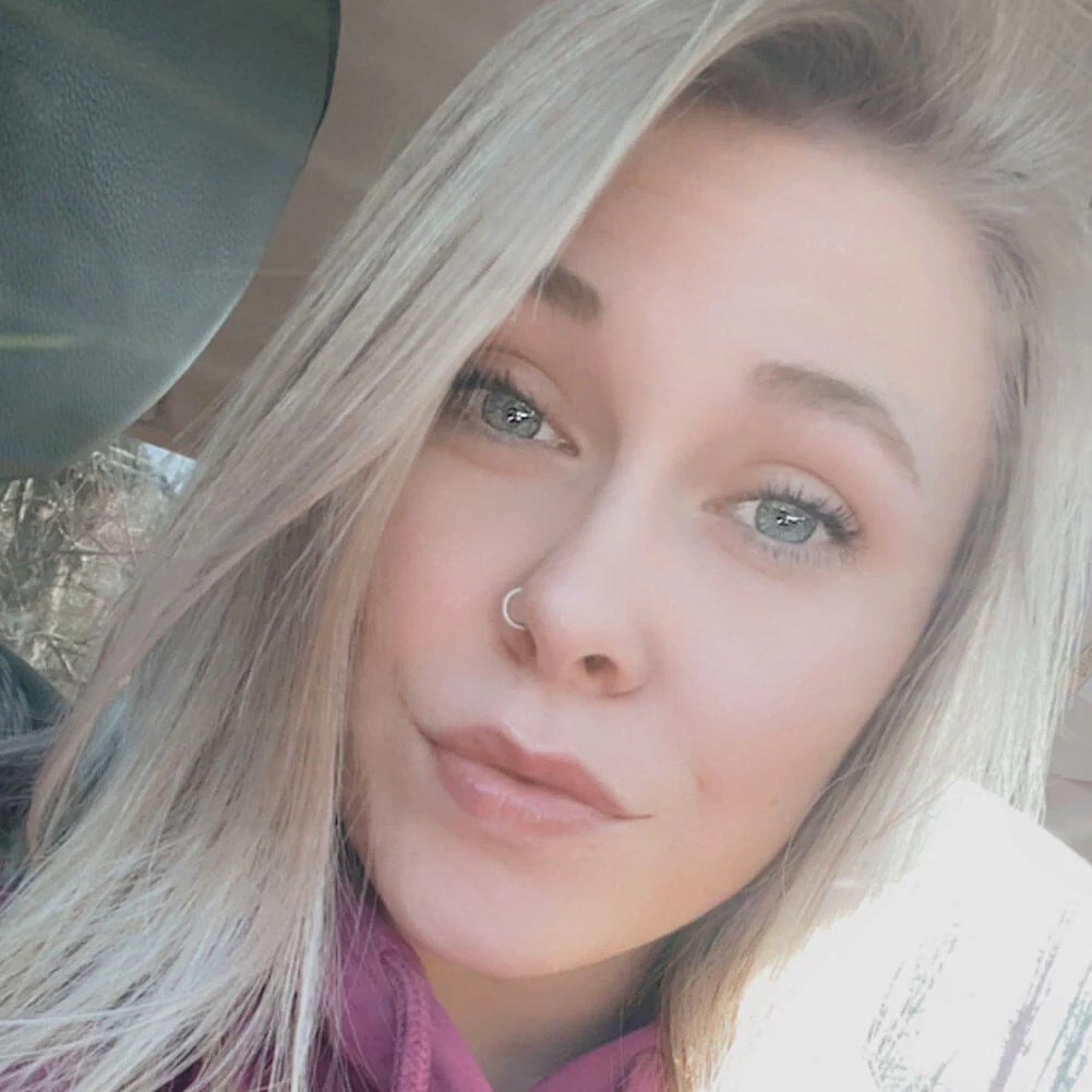 20G CZ Hinged Segment Nose Ring - Image 5