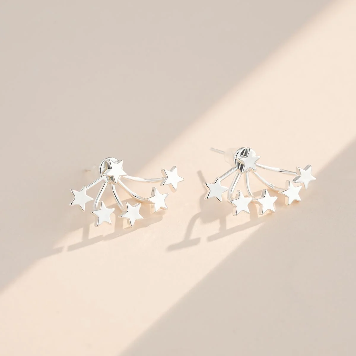 2PCS Elegant Full of Stars Stud Earrings for Women - Image 3